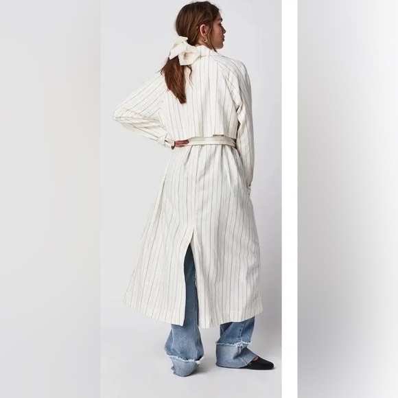 We The Free Melia Mac Coat Ivory Combo Size L New - Picture 4 of 11